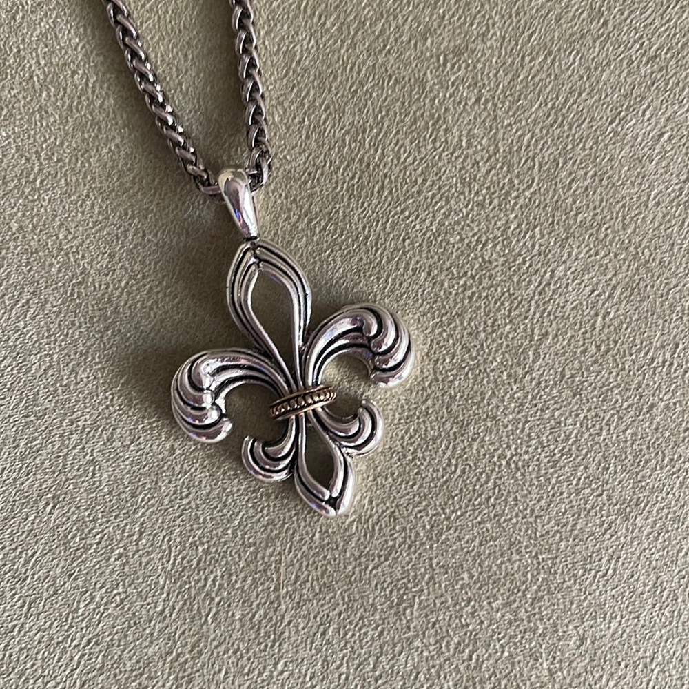 Fleur de Lis choker necklace